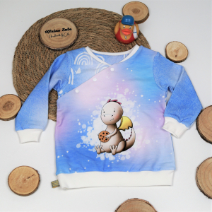 Sweater Drache mit Knopfleiste 92